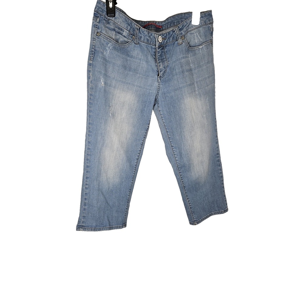 Vigoss Women's 11 Jeans‎ Light Blue Capri Pants,